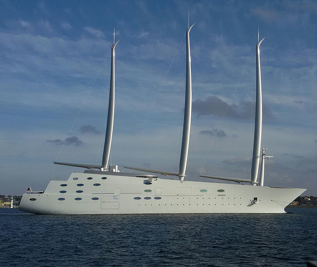 A - The largest sailing yacht in the world